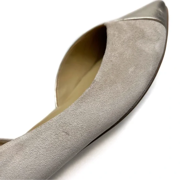 Naturalizer Hayden Suede Metallic Leather Flat Size 12 W - Picture 4 of 10